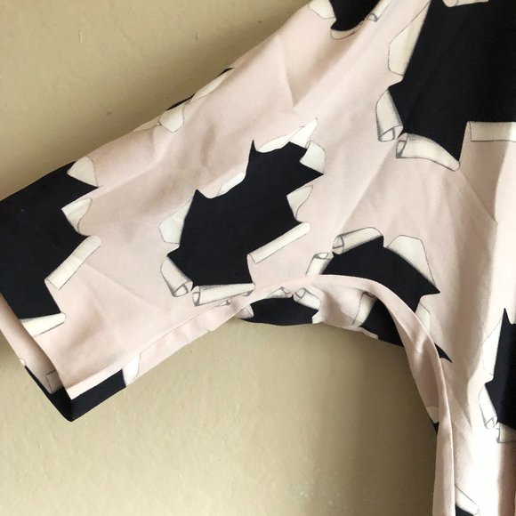 DIANE VON FURSTENBERG THERESA BLOUSE SIZE 2 - Picture 10 of 10